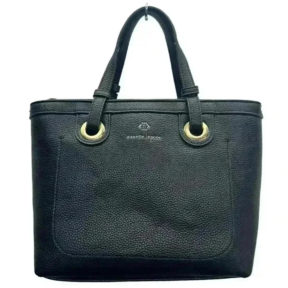 Nanette Lapore Black Leather Pebble Bag Purse Crossbody